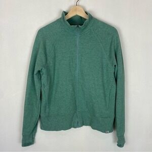 L.L. Bean Cozy Green Full-Zip Sweatshirt Size Small